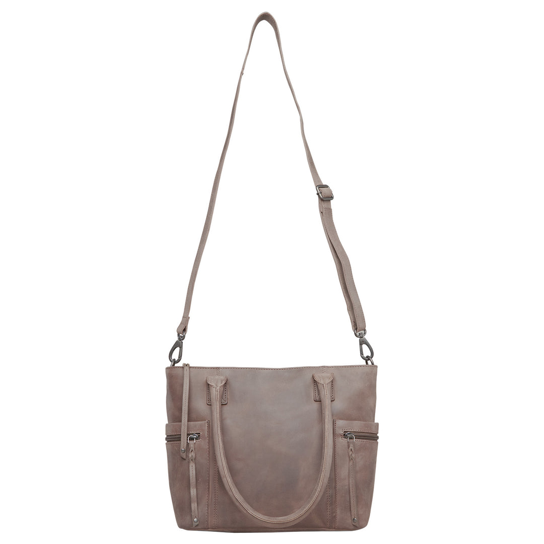 Style "Emerson" | Concealed Carry Tote/Shoulder Bag/Crossbody | Full Grain Leather - Overall View | By Lady Conceal