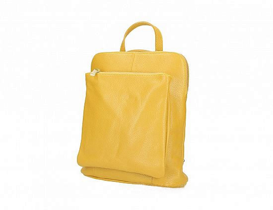 Italian Leather 'Vera Pelle' Convertible Backpack/Crossbody/Travel