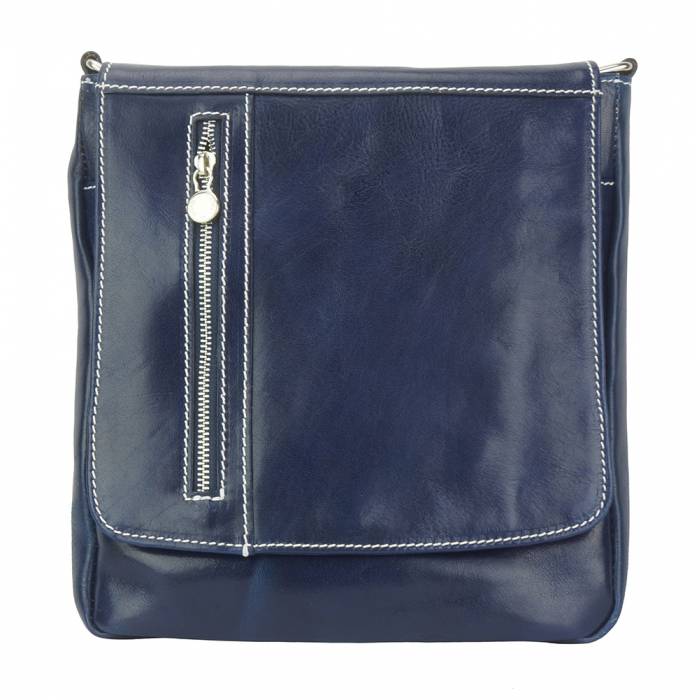 Compact Messenger Bag, Vintage Leather