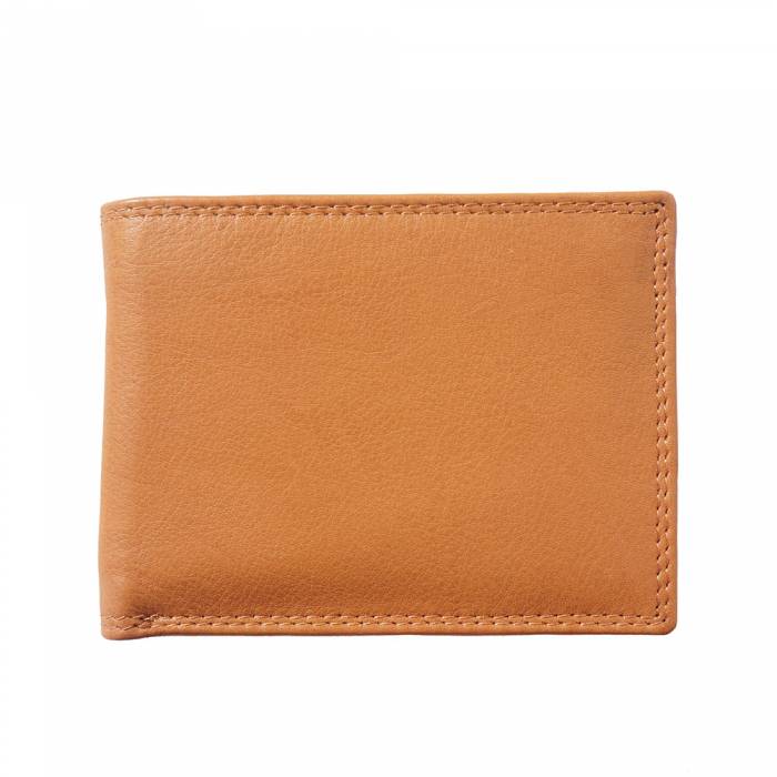 Slim Bi-Fold Wallet with Flip-up Flap