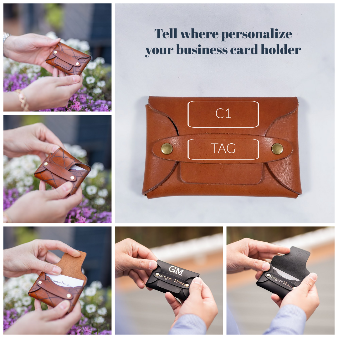 Leather Business Card Holder