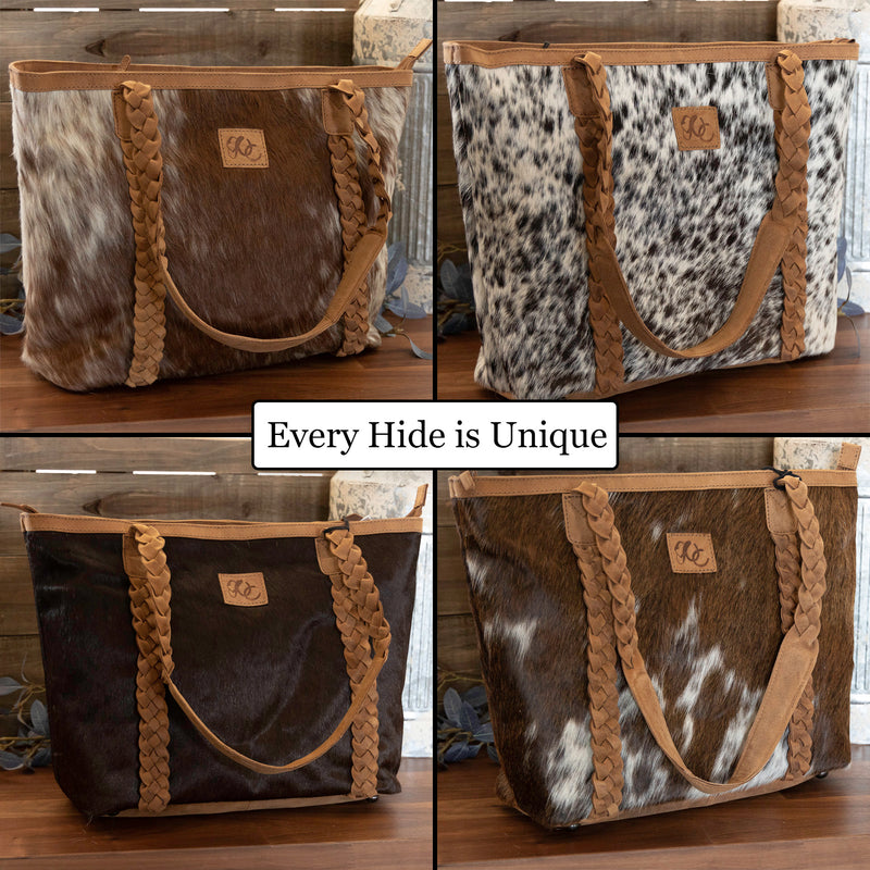 Cheetah Cowhide Tote Bag Custom Made