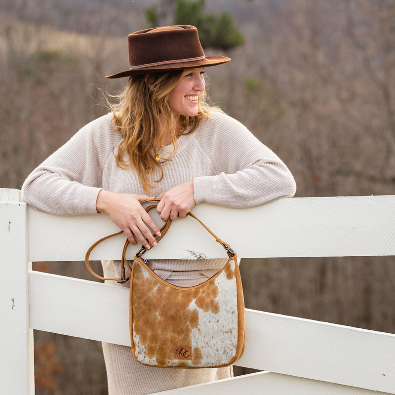 Women's Hair-On Cowprint Purse