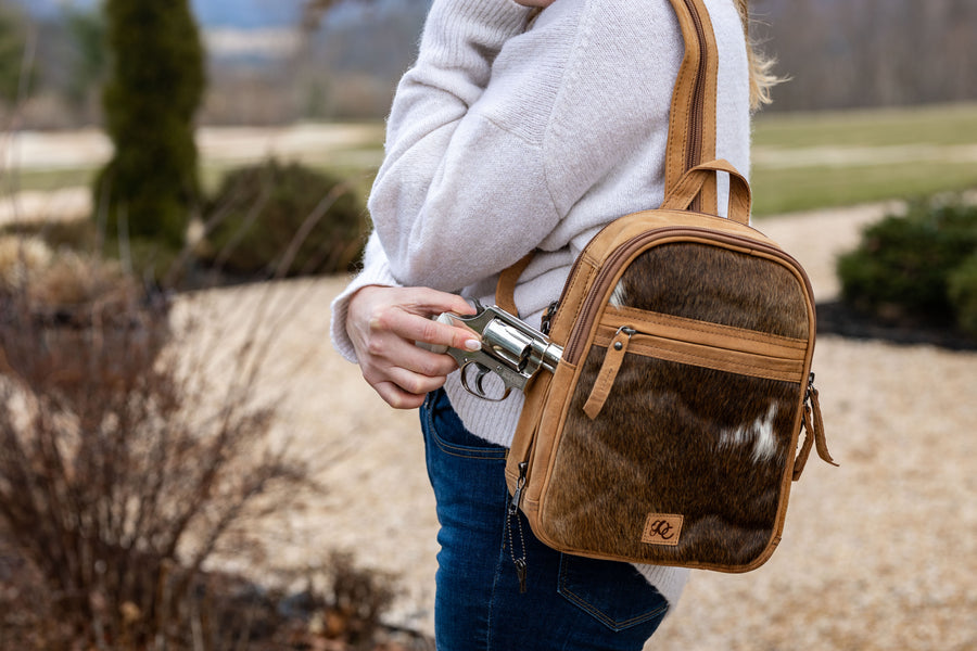 Daisy | Leather Concealed Carry Backpack or Sling